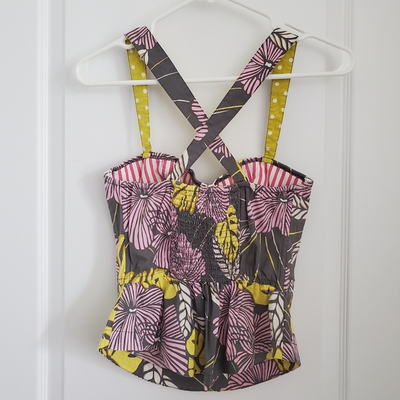 EUC Hollister Floral Bustier Tank. - Picture 2 of 5